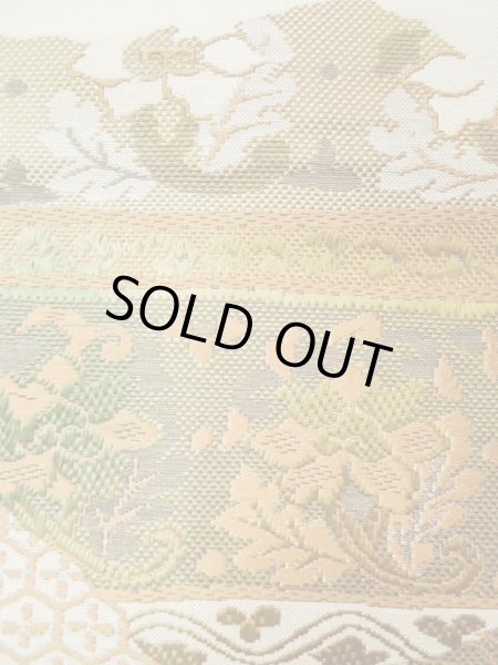 Photo26: CL1014M OSHIMA TSUMGI pongee (Grade B) and NAGOYA OBI sash (Grade C) (26)