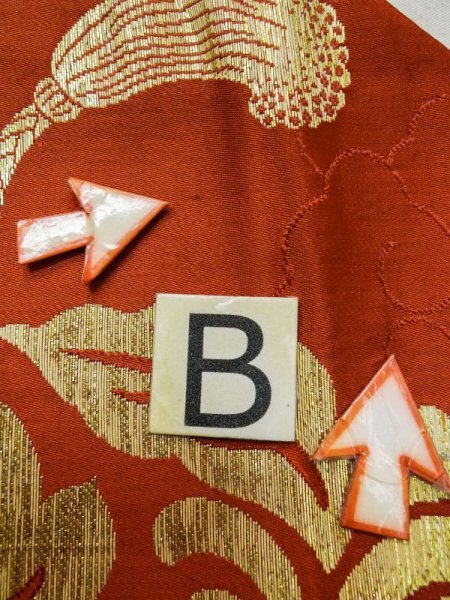 Photo30: CN0201B KOMON dyed (Grade A) and NAGOYA OBI sash (Grade C) (30)