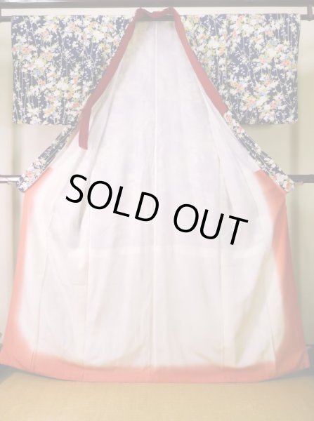 Photo8: CN0201C KOMON dyed (Grade B) and NAGOYA OBI sash (Grade B) (8)