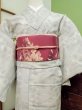 Photo3: CN0201D TSUMUGI pongee (Grade A) and NAGOYA OBI sash (Grade C) (3)