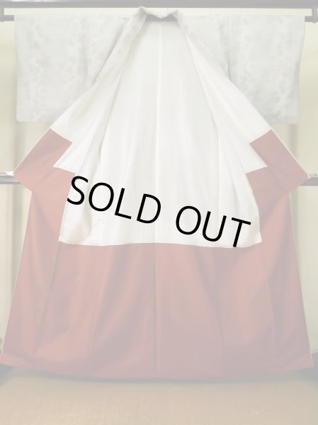 Photo8: CN0201D TSUMUGI pongee (Grade A) and NAGOYA OBI sash (Grade C) (8)