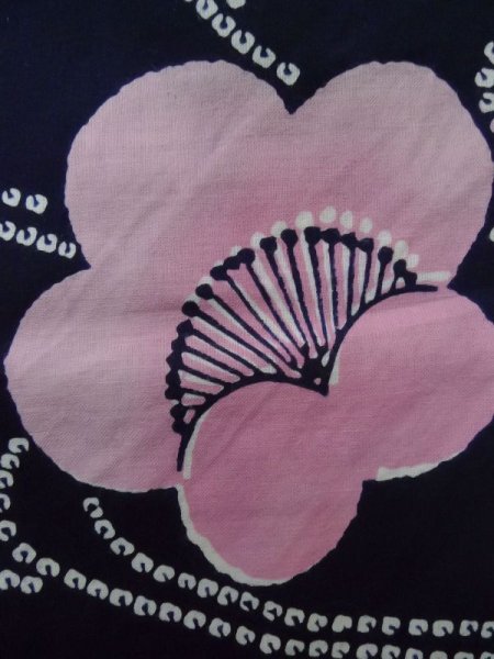 Photo14: CN0201F Pour Dyed Yukata (Grade B) and HANHABA OBI half width sash (Grade B) (14)