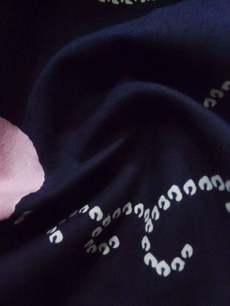 Photo18: CN0201F Pour Dyed Yukata (Grade B) and HANHABA OBI half width sash (Grade B) (18)