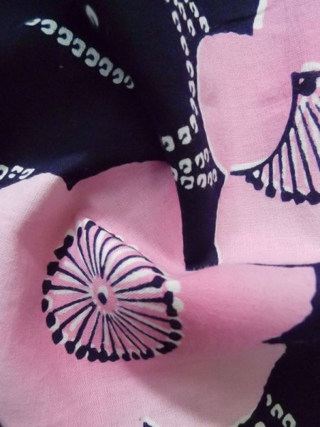 Photo19: CN0201F Pour Dyed Yukata (Grade B) and HANHABA OBI half width sash (Grade B) (19)