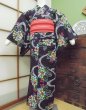 Photo1: CN0201G Pour Dyed Yukata (Grade B) and HANHABA OBI half width sash (Grade B) (1)