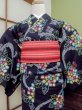 Photo3: CN0201G Pour Dyed Yukata (Grade B) and HANHABA OBI half width sash (Grade B) (3)