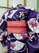 Photo4: CN0201H Pour Dyed Yukata (Grade B) and HANHABA OBI half width sash (Grade B) (4)