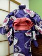 Photo5: CN0201H Pour Dyed Yukata (Grade B) and HANHABA OBI half width sash (Grade B) (5)