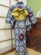 Photo2: CN0201I YUKATA summer(made in Japan) (Grade A) and HANHABA OBI half width sash (Grade A) (2)