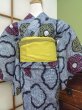 Photo3: CN0201I YUKATA summer(made in Japan) (Grade A) and HANHABA OBI half width sash (Grade A) (3)