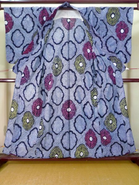 Photo9: CN0201I YUKATA summer(made in Japan) (Grade A) and HANHABA OBI half width sash (Grade A) (9)