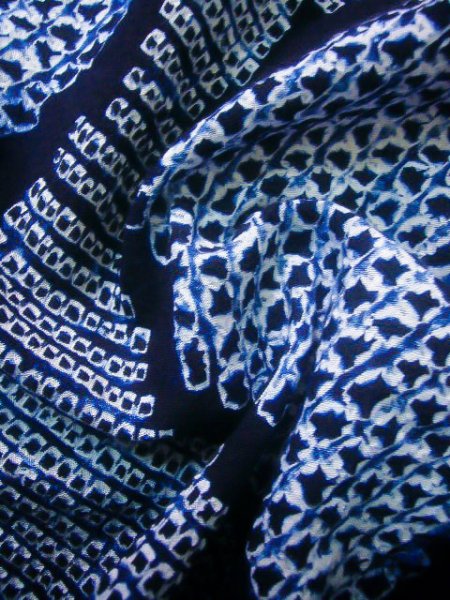 Photo17: CN0201I YUKATA summer(made in Japan) (Grade A) and HANHABA OBI half width sash (Grade A) (17)