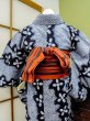 Photo5: CN0201J YUKATA summer(made in Japan) (Grade B) and HANHABA OBI half width sash (Grade C) (5)