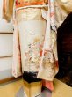 Photo7: CN0201K FURISODE long-sleeved (Grade A) and FUKURO OBI sash (Grade B) (7)