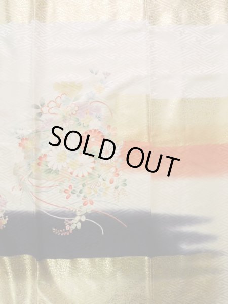 Photo22: CN0201K FURISODE long-sleeved (Grade A) and FUKURO OBI sash (Grade B) (22)