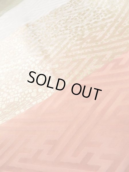 Photo23: CN0201K FURISODE long-sleeved (Grade A) and FUKURO OBI sash (Grade B) (23)