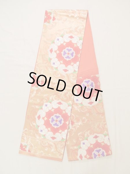 Photo26: CN0201K FURISODE long-sleeved (Grade A) and FUKURO OBI sash (Grade B) (26)