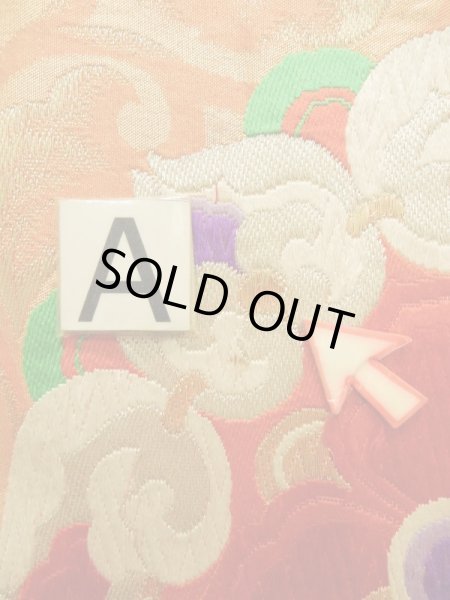 Photo34: CN0201K FURISODE long-sleeved (Grade A) and FUKURO OBI sash (Grade B) (34)