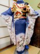 Photo2: CN0201L FURISODE long-sleeved (Grade C) and FUKURO OBI sash (Grade A) (2)