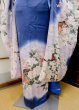 Photo8: CN0201L FURISODE long-sleeved (Grade C) and FUKURO OBI sash (Grade A) (8)