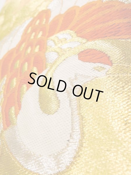 Photo39: CN0201L FURISODE long-sleeved (Grade C) and FUKURO OBI sash (Grade A) (39)