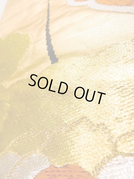 Photo40: CN0201L FURISODE long-sleeved (Grade C) and FUKURO OBI sash (Grade A) (40)