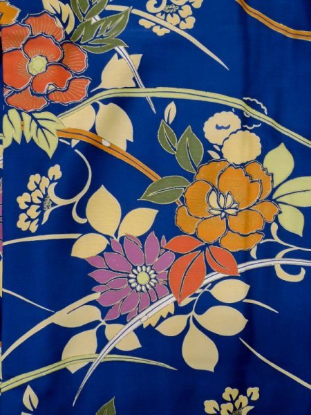 Photo9: CN0726C KOMON dyed (Grade C) and HANHABA OBI half width sash (Grade B) (9)