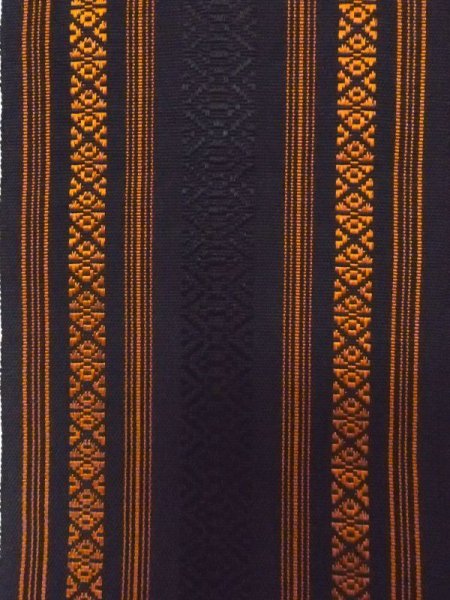 Photo20: CN0726D TSUMUGI pongee (Grade A) and HANHABA OBI half width sash (Grade A) (20)