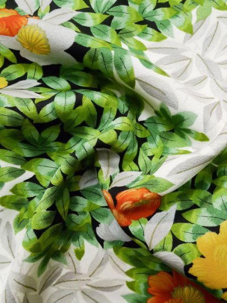 Photo18: CN0726F KOMON dyed (Grade C) and NAGOYA OBI sash (Grade A) (18)