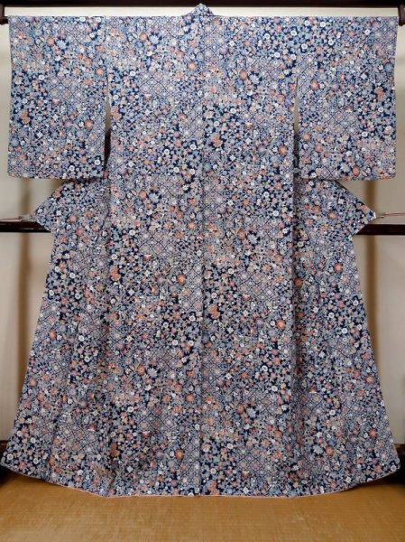 Photo7: CN0726G KOMON dyed (Grade A) and NAGOYA OBI sash (Grade B) (7)