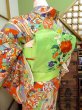 Photo6: CN0726H KOMON dyed (Grade A) and NAGOYA OBI sash (Grade A) (6)