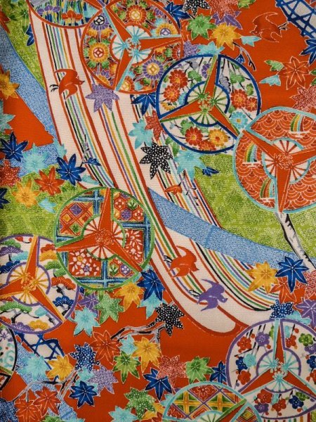 Photo9: CN0726H KOMON dyed (Grade A) and NAGOYA OBI sash (Grade A) (9)