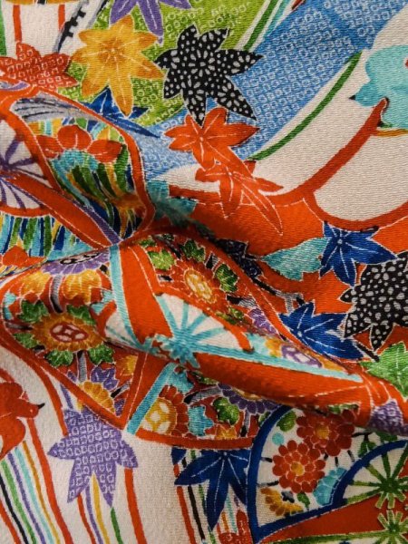 Photo18: CN0726H KOMON dyed (Grade A) and NAGOYA OBI sash (Grade A) (18)