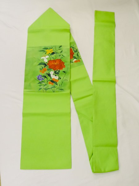 Photo19: CN0726H KOMON dyed (Grade A) and NAGOYA OBI sash (Grade A) (19)