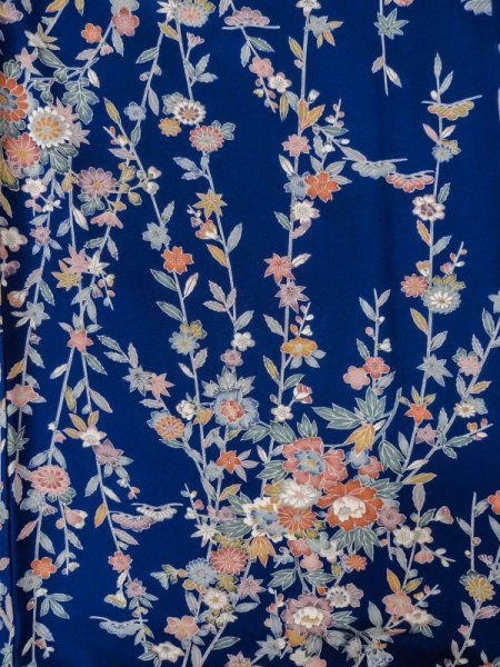 Photo9: CN0726I KOMON dyed (Grade A) and NAGOYA OBI sash (Grade B) (9)