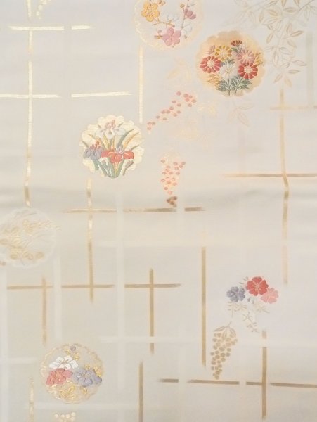 Photo21: CN0726I KOMON dyed (Grade A) and NAGOYA OBI sash (Grade B) (21)