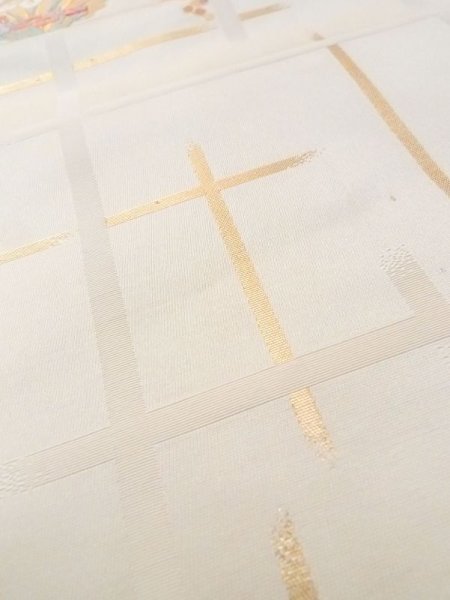 Photo27: CN0726I KOMON dyed (Grade A) and NAGOYA OBI sash (Grade B) (27)