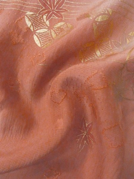 Photo40: CN0726I KOMON dyed (Grade A) and NAGOYA OBI sash (Grade B) (40)