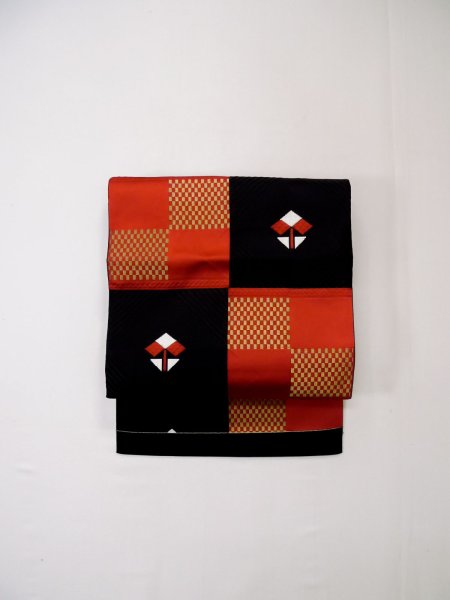 Photo9: CO0221A HITOE unlined (Grade C) and NAGOYA OBI sash (Grade A) (9)
