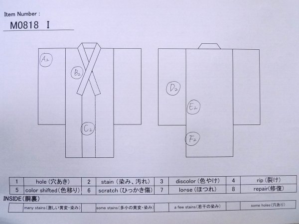 Photo20: CO0221A HITOE unlined (Grade C) and NAGOYA OBI sash (Grade A) (20)