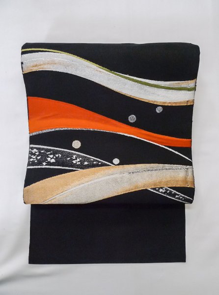 Photo9: CO0221C KOMON dyed (Grade C) and NAGOYA OBI sash (Grade B) (9)