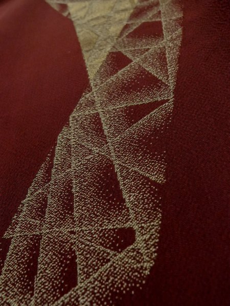 Photo19: CO0221C KOMON dyed (Grade C) and NAGOYA OBI sash (Grade B) (19)