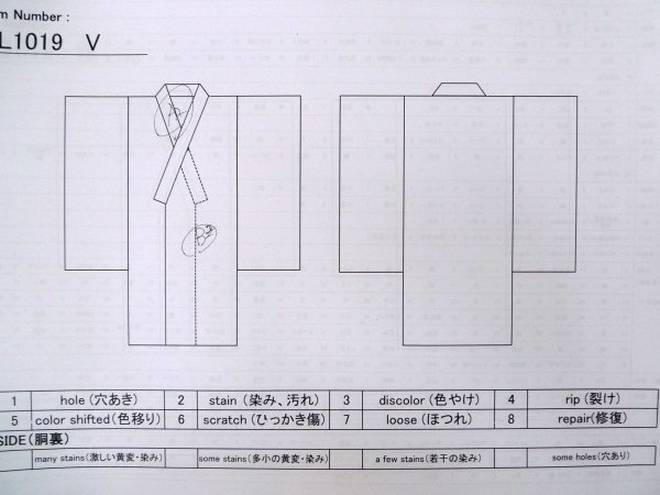 Photo23: CO0221C KOMON dyed (Grade C) and NAGOYA OBI sash (Grade B) (23)
