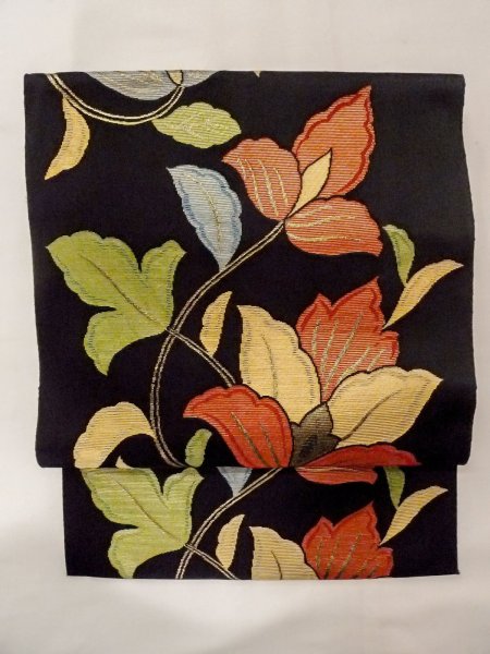 Photo9: CO0221D ORI woven (Grade B) and NAGOYA OBI sash (Grade A) (9)