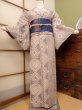 Photo1: CO0221E TSUMUGI pongee (Grade B) and NAGOYA OBI sash (Grade A) (1)