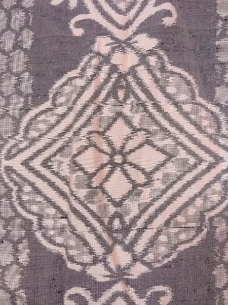 Photo15: CO0221E TSUMUGI pongee (Grade B) and NAGOYA OBI sash (Grade A) (15)