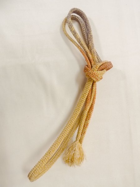 Photo10: CO0221G TSUMUGI pongee (Grade B) and FUKURO OBI sash (Grade A) (10)