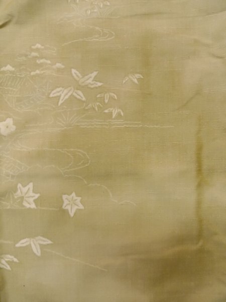 Photo13: CO0221G TSUMUGI pongee (Grade B) and FUKURO OBI sash (Grade A) (13)