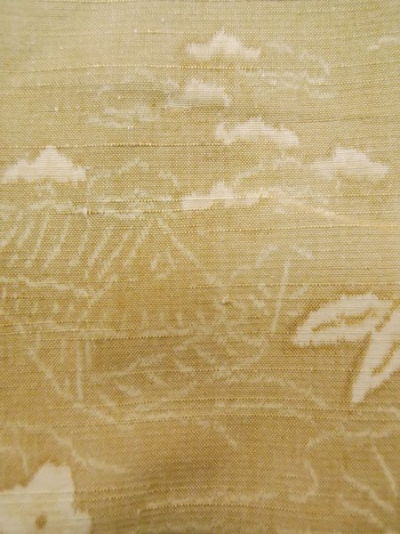 Photo15: CO0221G TSUMUGI pongee (Grade B) and FUKURO OBI sash (Grade A) (15)