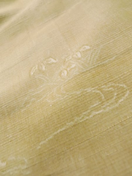 Photo17: CO0221G TSUMUGI pongee (Grade B) and FUKURO OBI sash (Grade A) (17)